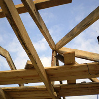 Строительство дома из несъемной опалубки - монтаж крыши